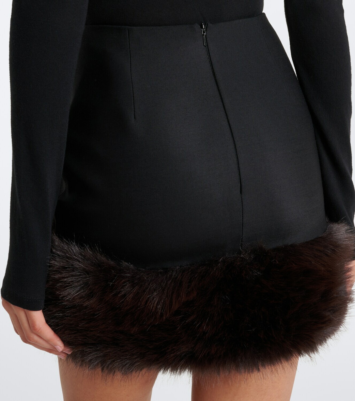 David Koma Wool-blend miniskirt