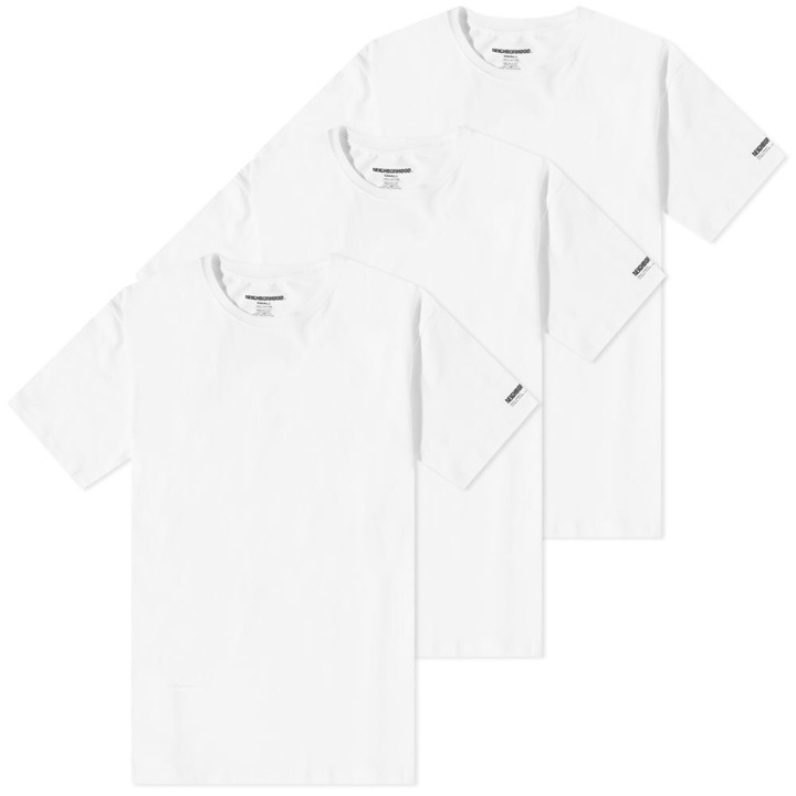 Photo: Neighborhood Men's Classic T-Shirt - 3 Pack in White