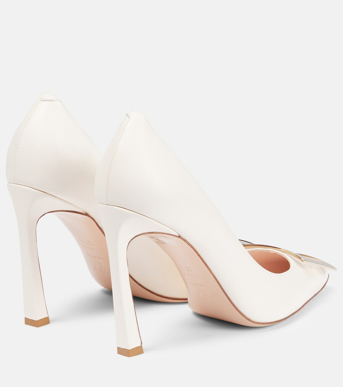 roger vivier belle vivier trompette leather pumps