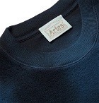 Aries - Logo-Print Tie-Dyed Cotton-Terry Sweatshirt - Men - Storm blue