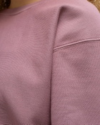 Les Tien Crop Crew Purple Sweatshirts