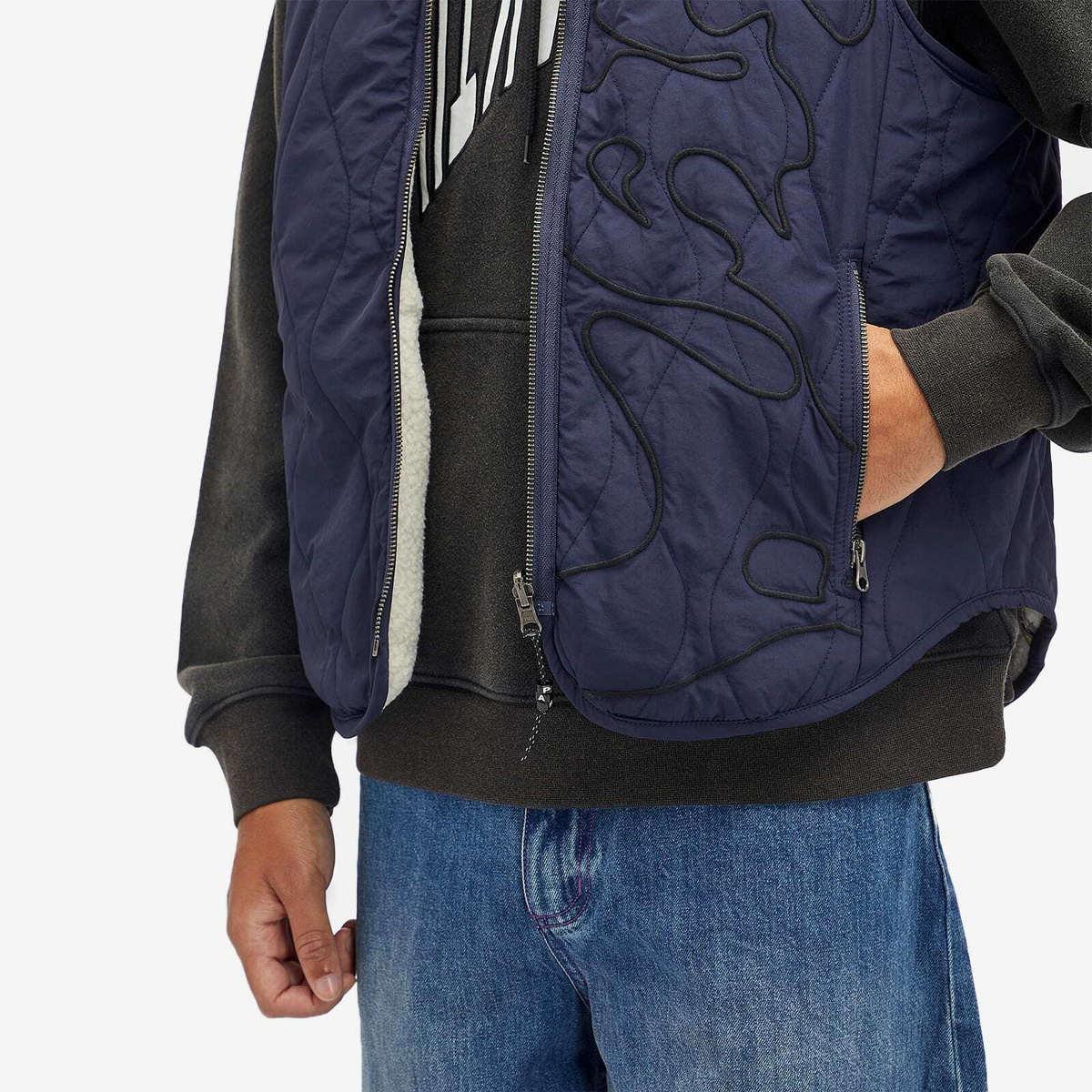 P.A.M. Men's Penchant Reversible Vest in Navy/Pelican