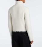 Vince Wool and alpaca-blend zip-up cardigan