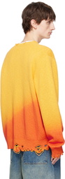 Dime Orange Cat Knit Sweater
