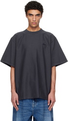 Hed Mayner Navy Embroidered T-shirt