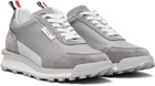Thom Browne Gray Tech Nylon Alumni Sneakers