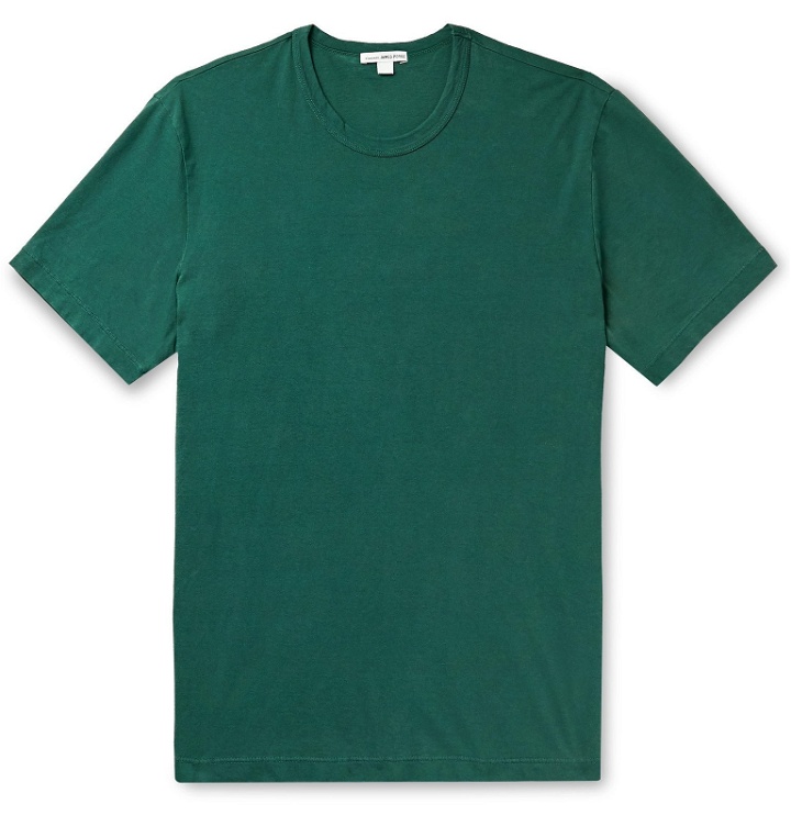 Photo: James Perse - Cotton-Jersey T-Shirt - Green