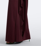 De La Vali Draped jersey gown