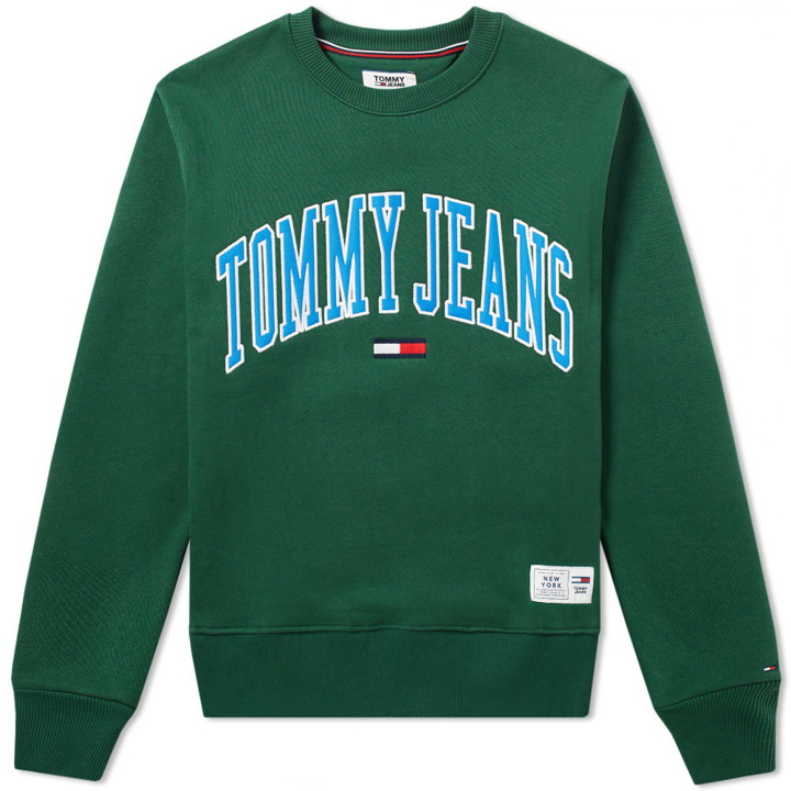 Photo: Tommy Jeans Collegiate Crew Sweat Green