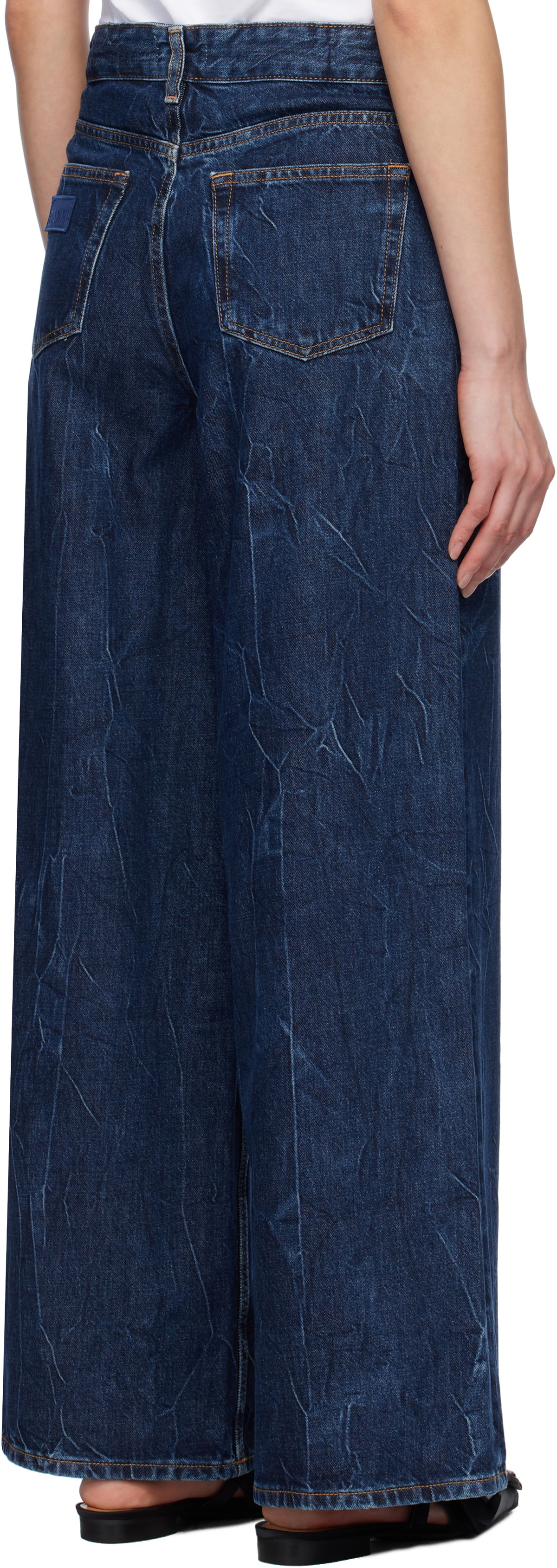 Ganni PURPLE OVERDYED MARRI JEANS