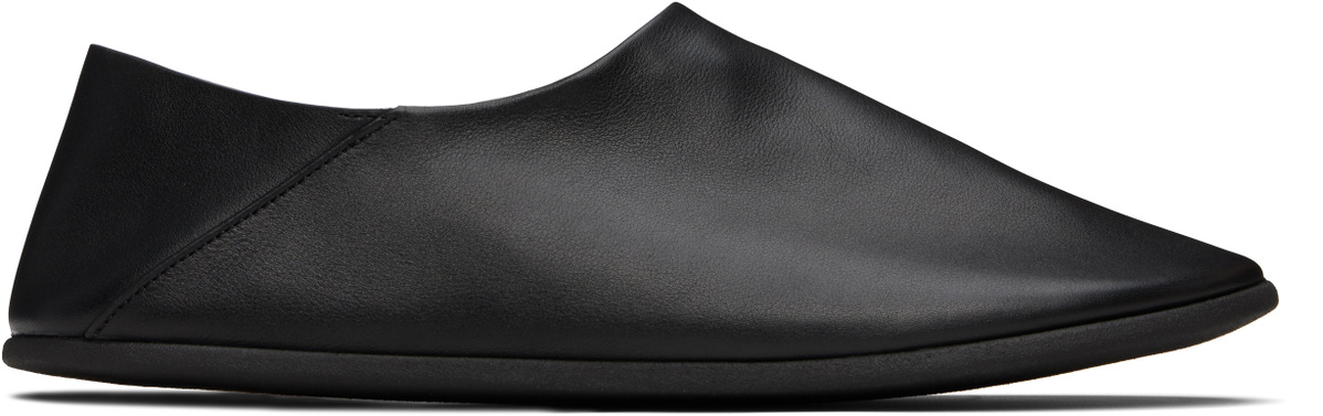 CHRISTEN SSENSE Exclusive Black Big Bootie Mule Loafers