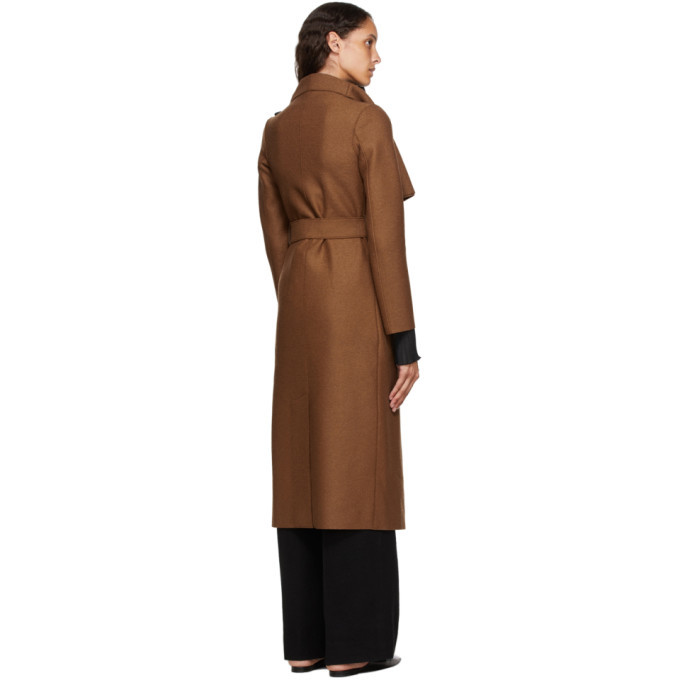 Pressed Wool Harris Wharf Volcano Coat Harris Wharf London Tan