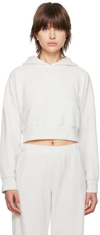 Photo: LESET Off-White Teddy Hoodie