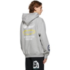 Heron Preston Grey Collage Hoodie