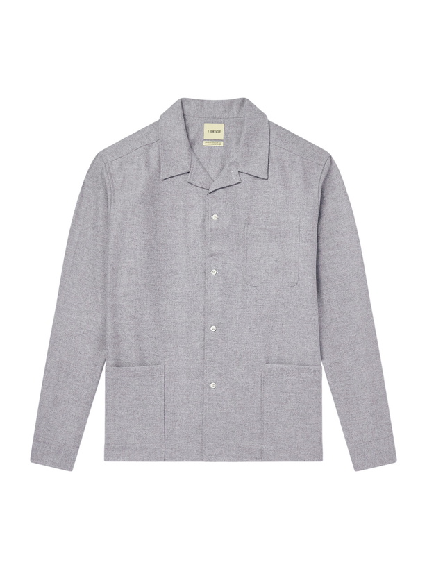 Photo: De Bonne Facture - Virgin Wool Overshirt - Gray