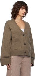 Axel Arigato Brown Memory Relaxed Cardigan