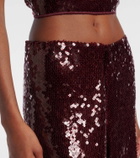 Oséree Marylin sequined wide-leg pants