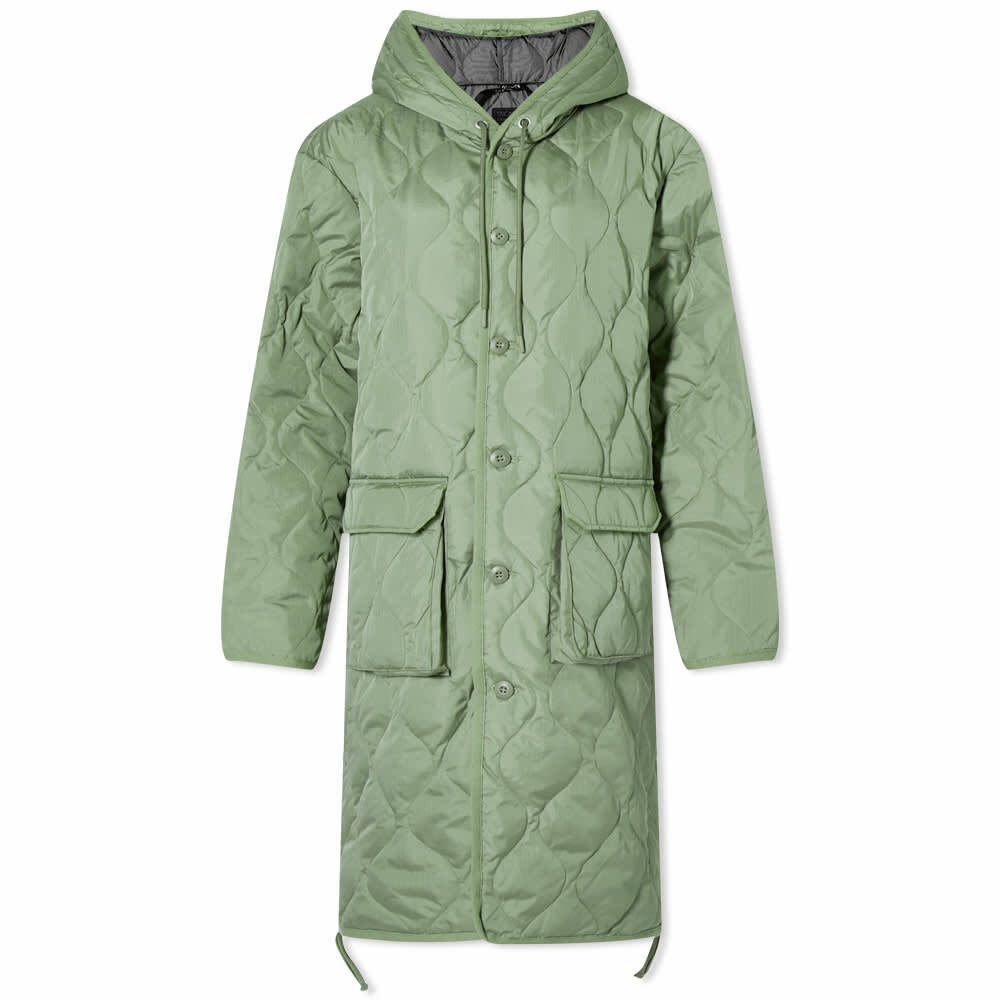 Taion Women's Hood Down Coat in Sage Green Taion Extra