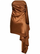 CHRISTOPHER ESBER Cusco Draped Silk Mini Dress