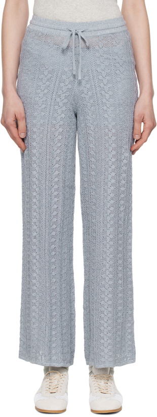 Photo: Holzweiler Blue Kelp Crochet Trousers