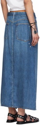 rag & bone Blue Miramar Clara Midi Skirt