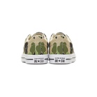Converse Beige and Black One Star Archive Print Low Top Sneakers