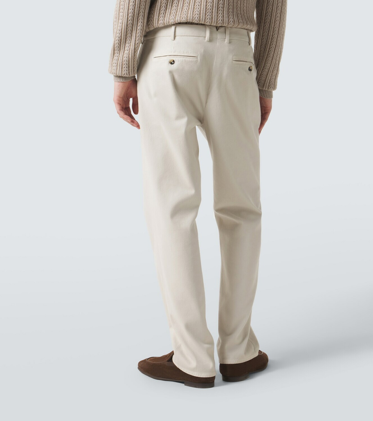 Agnona Cotton-blend straight chinos