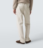 Agnona Cotton-blend straight chinos