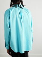 A.PRESSE - Cotton-Twill Shirt - Blue
