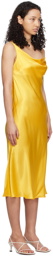 Silk Laundry Yellow Carrie Midi Dress