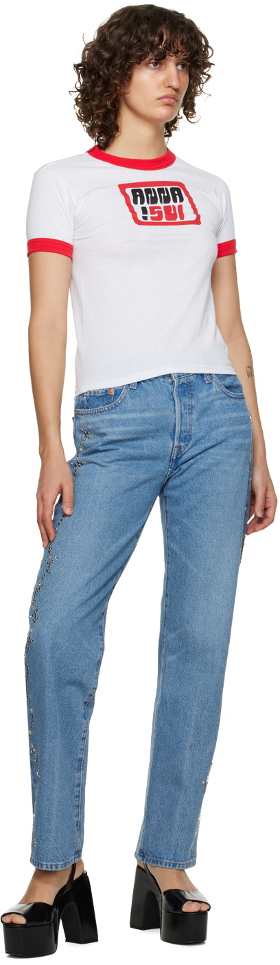 Anna Sui SSENSE Exclusive Blue Jeans