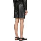 Nanushka Black Vegan Leather Doxxi Shorts