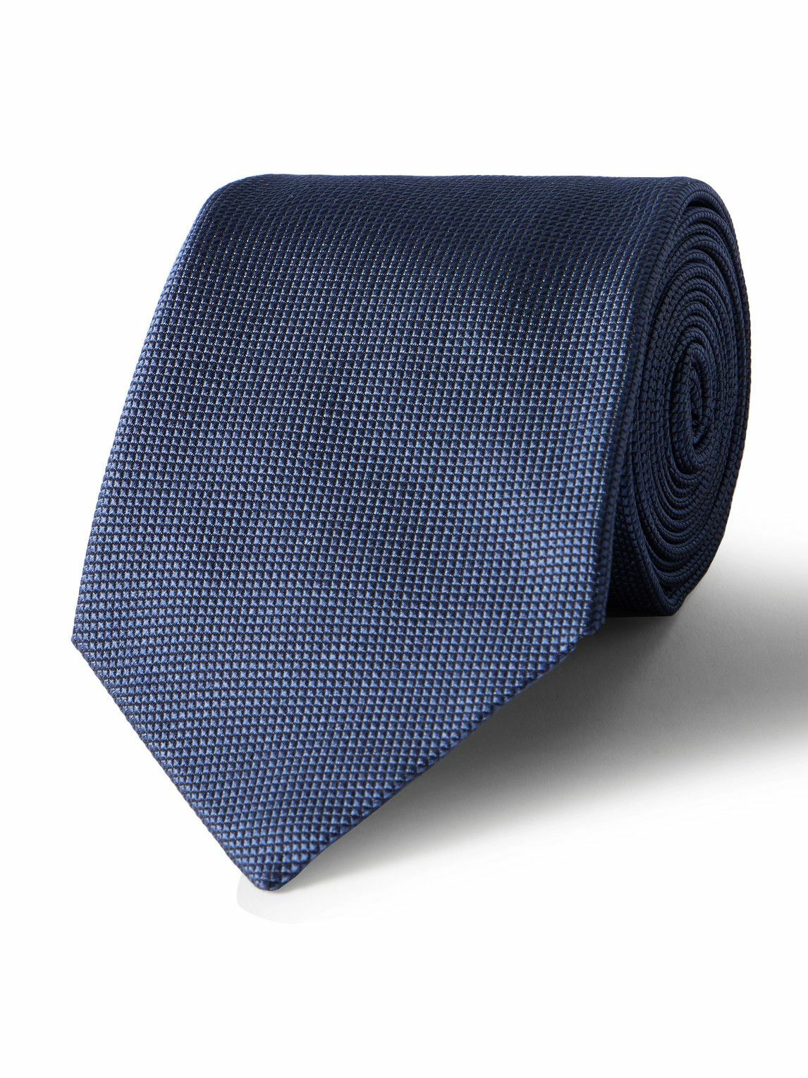 Paul Smith - 8cm Embroidered Silk and Linen-Blend Grenadine Tie