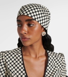Valentino Escape polka-dot cotton and silk head wrap