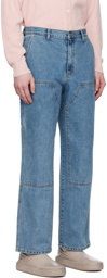 Dunst Blue Patched Jeans