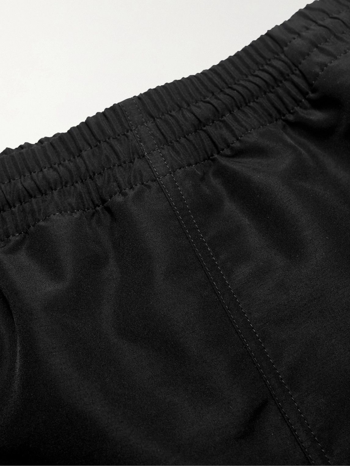 Balenciaga - Short-Length Logo-Embroidered Swim Shorts - Black Balenciaga