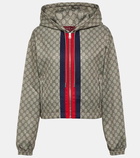 Gucci GG Web Stripe jersey technical jacket