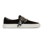 Amiri Black Suede Bandana Buckle Sneakers