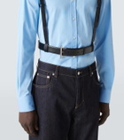 McQueen T-Bar Harness leather belt