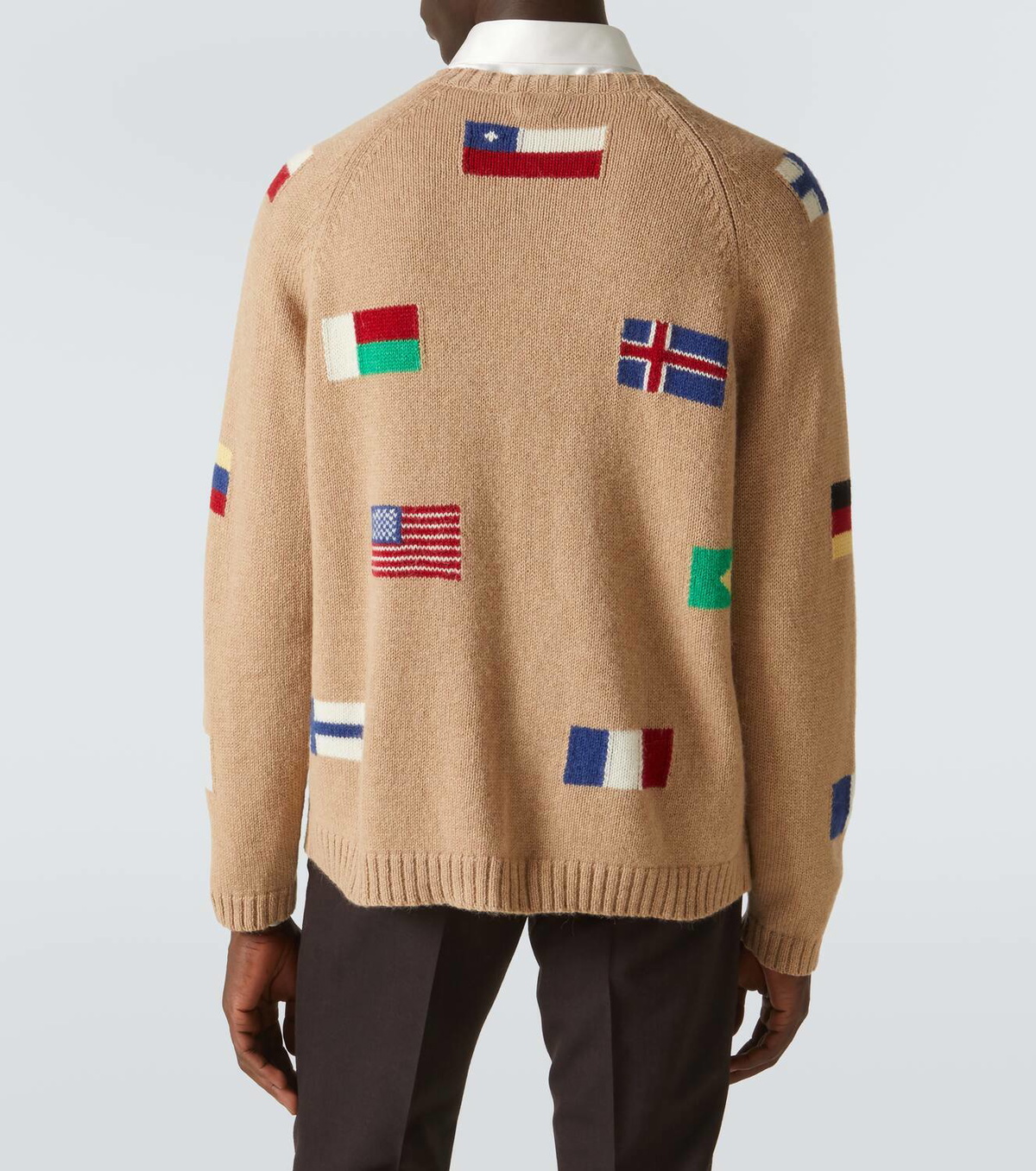Bode Round-The-World alpaca and wool cardigan Bode