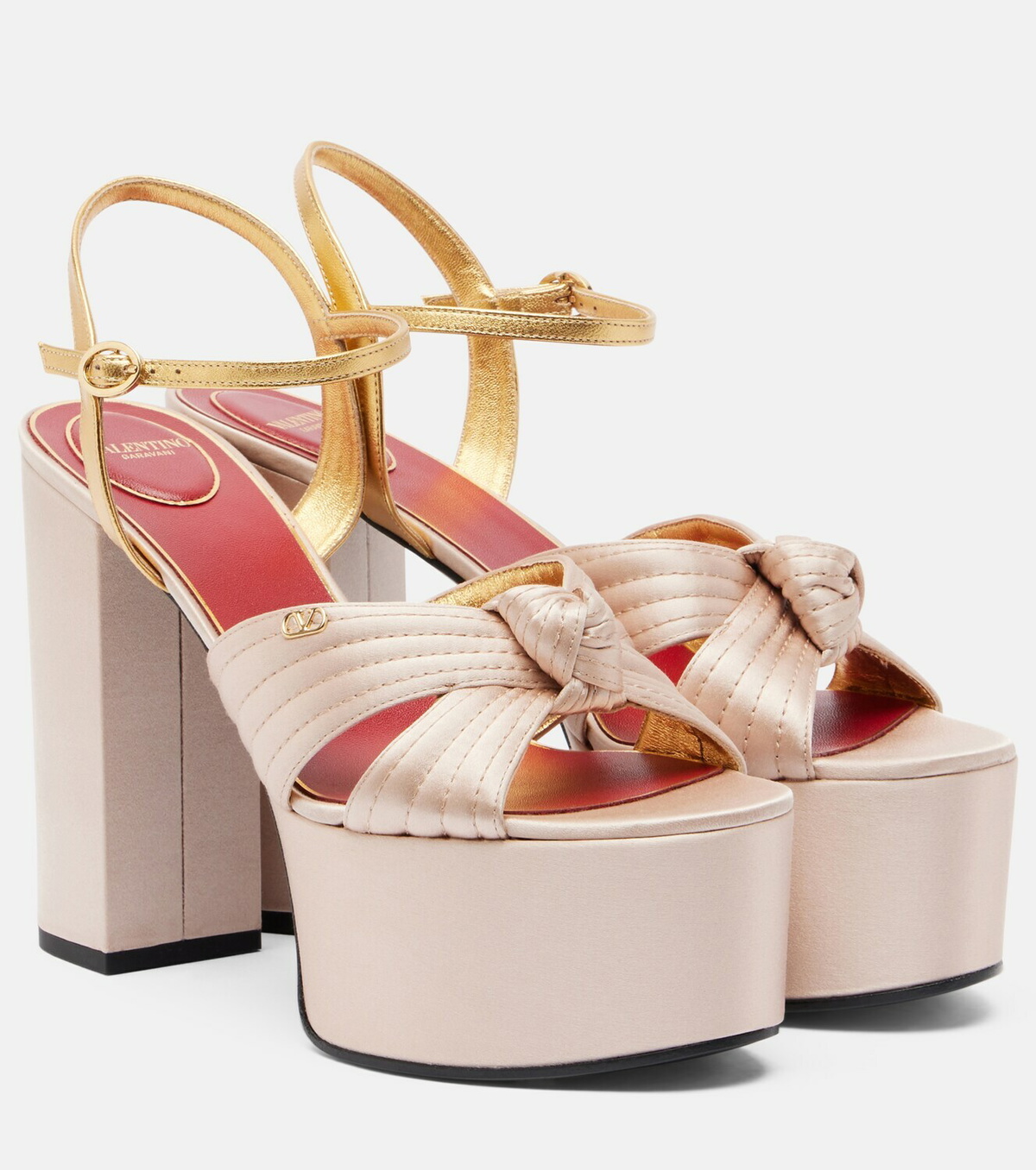 Valentino Garavani Crasher satin platform sandals