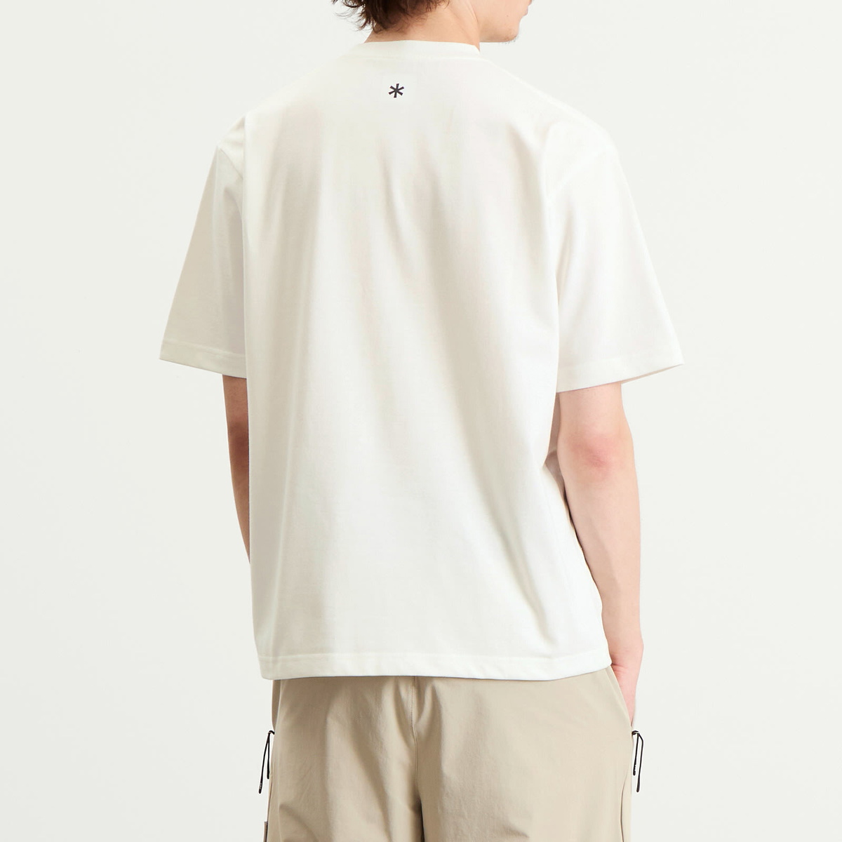 Snow Peak Men's Logo T-Shirt in Off White