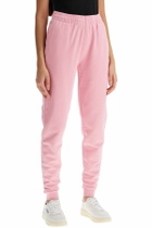 MAISON KITSUNE fox head jogging pants Pink