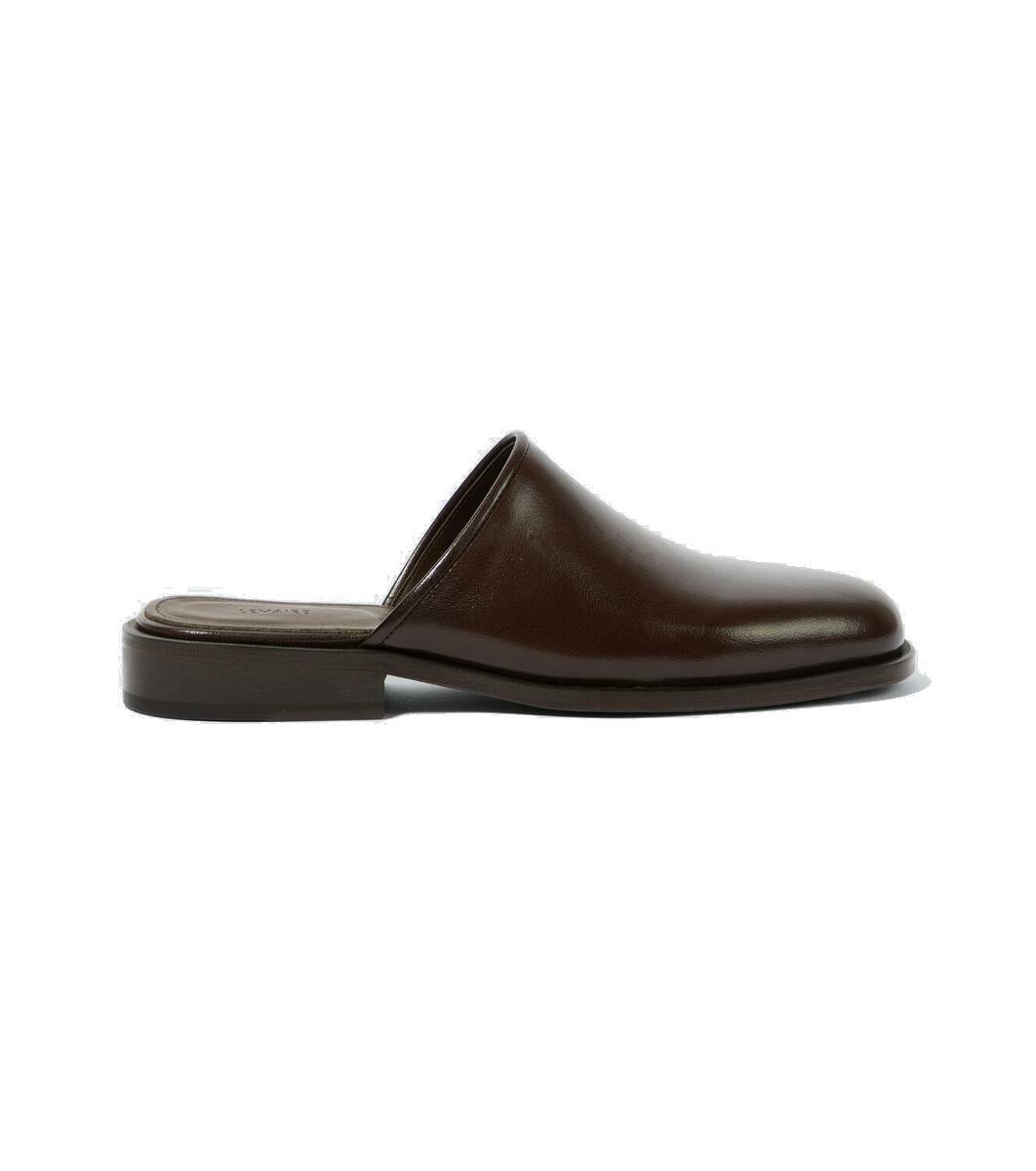 LEMAIRE Brown Opanka Flat Sandals Lemaire