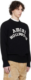 AMIRI Black 'Amiri Hollywood' Crew Sweater