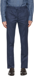 Brioni Blue Twill Sea Island Sydney Trousers