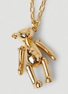 Teddy Bear Charm Necklace in Gold