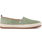 Mulo - Suede Espadrilles - Green