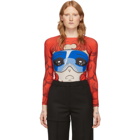 Pushbutton Red Goggles Girl Long Sleeve T-Shirt