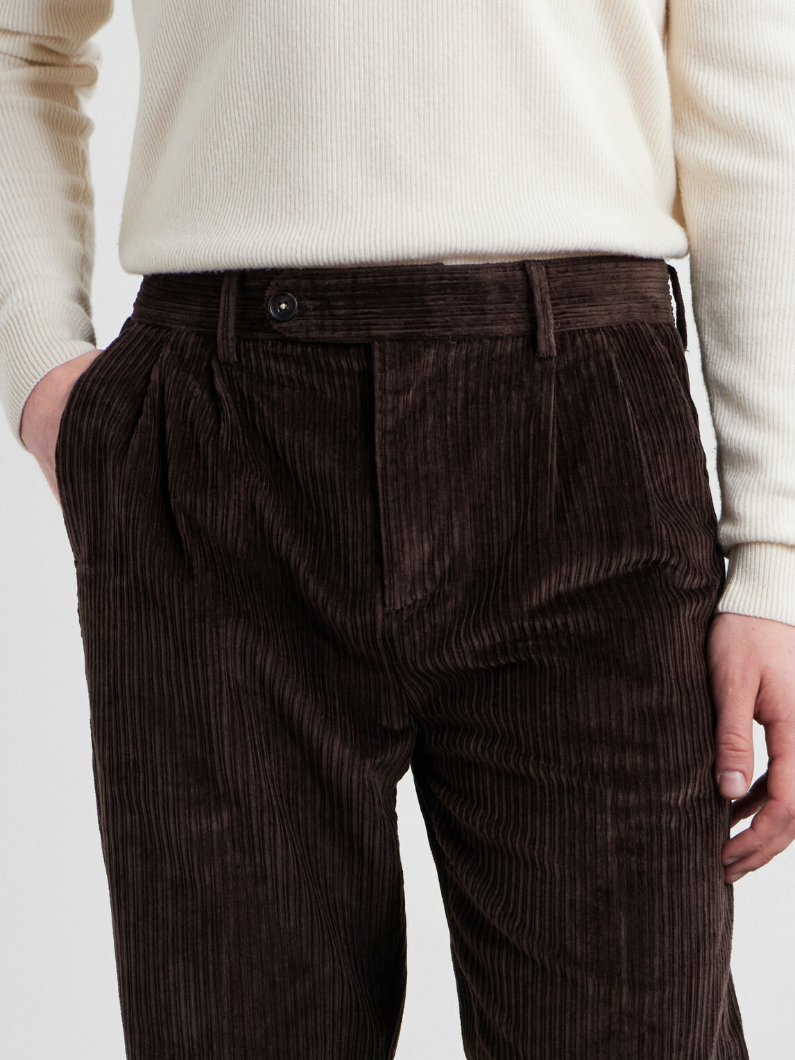 Massimo Alba - Strallo02 Straight-Leg Cotton-Blend Corduroy Trousers - Brown